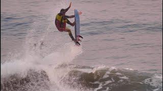 Christian Fletcher and Greyson Fletcher Surf The Wedge