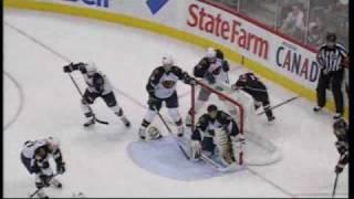 Ondrej Pavlec Maskless Save vs Senaotrs 10/31/2009