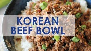 Korean Beef Bowl