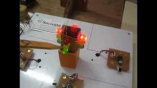 Traffic Signal controlling based on vehicle density Sensor
