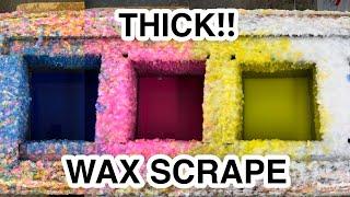 THICK WAX scrapey scrapey | is this satisfying??!!