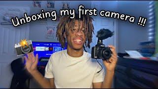 Unboxing my FIRST CAMERA!!! | *content creator kit | Canon Eos M50 Mark II