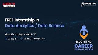 Free Data Analytics / Data Science Internship | Batch 72 | 360DigiTMG