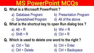 Most Important MS PowerPoint MCQs