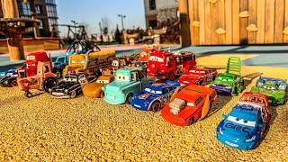 Disney Pixar Cars Lightning Mcqueen, Cruz, Storm, Doc Hudson, Rod, Sheriff, Tor Mentor, Finn, Sally.