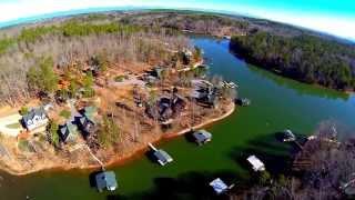 224 Serenity Bay Aerial Video Lake Keowee Waterfront Home Mike Matt Roach Top Guns Realty
