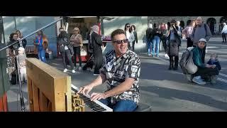 Nico Brina - Rocking Boogie Woogie Street Piano in Bern October 29, 2024