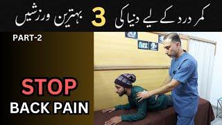 3 Easy Back Strengthening Exercises At Home | Back Pain Treatment In Urdu, Dr.Ejaz Ali