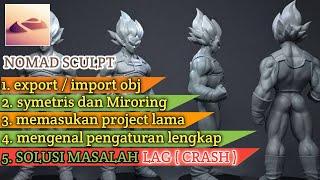 Cara menggunakan nomad sculpt, tutorial lengkap