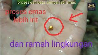 Proses dari batu sampai jadi emas #process from stone to become gold#