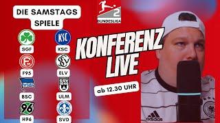 2.Bundesliga Konferenz des 13.Spieltag #SGF#KSC #BSC#ULM #H96#SVD #F95#ELV | Live Fan Talk |