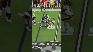 Najee Harris THROWS Maxx Crosby #nfl #shorts