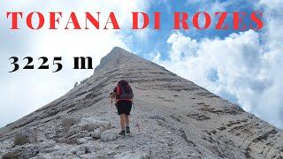 Tofana di Rozes via normale dal rifugio dibona