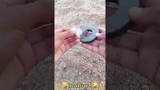 Extracting Iron From Sand with Magnet | But we got Treasure‍️ #shorts #experiment