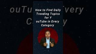 How to Find Daily Trending Topics for YouTube in Every Category | YouTube Video Ideas #trendtopic