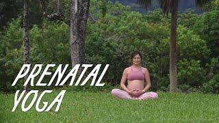 13 Minute Second Trimester Prenatal Yoga w/ Maiara | Yoga with Aloha