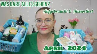 Beautymüll und leer Gemachtes  | Aufgebraucht & Aussortiert | April 2024 | Simplybee