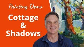 Cottage Shadows | Painting Tutorial & Thank You 50k Subscribers!