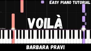 Barbaba Pravi - Voilà (Easy Piano Tutorial)