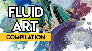 10 Pour Painting Techniques Compilation in Under 60 Minutes! BE INSPIRED with Fluid Art