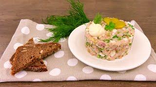 Вкусный салат из 90-х с консервами, который мы обожали! Готовится ПРОСТО - расходится на УРА!