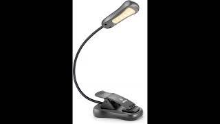 Vekkia Rechargeable-Book-Light-for-Reading-in-Bed, 3000K Warm 6 LED 3 Brightness Lamp. #everyone