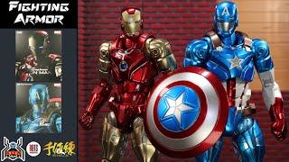 SenTiNel Marvel Fighting Armor IRON MAN & CAPTAIN AMERICA Avengers Stark Tech Suit Figure Reviews