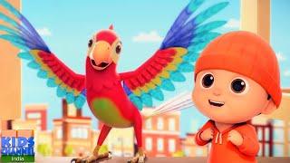 Main Tota, मैं तोता, Bacchon Ke Nursery Rhyme in Hindi - Parrot Song