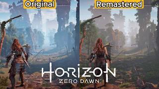 Horizon Zero Dawn Original vs Remastered - Comparison of Details - Physics - Graphics Comparison