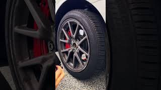 Tesla Model 3 Curbed Wheels Quick Fix Featuring EV Base Model S Inspired Wheel Covers #shorts