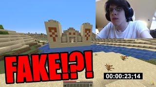 EXPOSING the Minecraft speedrun World Record as FAKE...