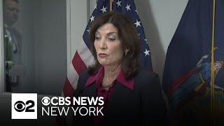 Gov. Kathy Hochul stands by NYC Mayor Eric Adams