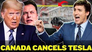 Canada Just CUT OFF Tesla In Retaliation To upcoming Tariff in March...$50 Billion LOSS for the US..