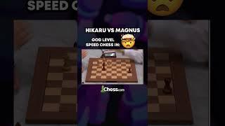 Magnus Carlsen Vs Hikaru Nakamura God Level Speed Chess #shorts #chess #magnuscarlsen #hikaru