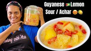 Guyanese Lemon Sour / Achar #guyaneserecipe #lemonachar #spicy #viralvideo