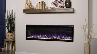 Touchstone Sideline Elite® Smart Electric Fireplace Installation and Features