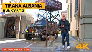 TIRANA ALBANIA  BUNK'ART 2🫣 ALBANIAN HISTORY IN A MUSEUM BUNKER [4K HDR]