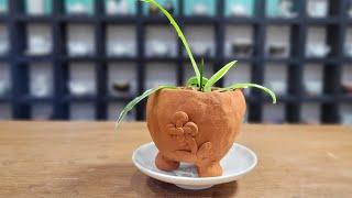 [흙 빚어서 토분 만들기] How to making a claypot | 도마담 DOMADAM