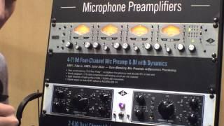 2014 Winter NAMM Show - Universal Audio 4-710d 4-Channel Mic Preamp