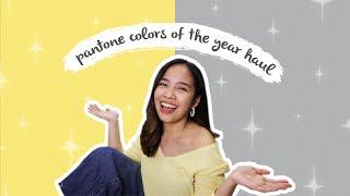 2021 pantone colors of the year (mini) haul!