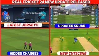 Real Cricket 24 New Update Released !! New Cutscenes, Jersey & More || Real Cricket 24 Update Today