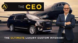 The CEO : The only right-hand drive American SUV with a Private Jet style luxury rear cabin