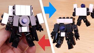 Micro LEGO brick  TV combiner transformer mech -  Mr. Television #LEGO #MOC #レゴ #レゴ合体ロボ #레고합체로봇