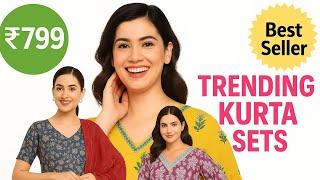 Amazon Kurta Sets haul / trending Kurta Sets / beautiful  Kurta Sets With Dupatta /  under ₹799