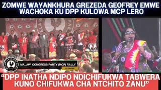 BREAKING NEWS - GREZEDA JOEFREY WATULUKA DPP NDIPO WALOWA CHIPANI CHA MCP NDIPO WAYANKHULA LERO