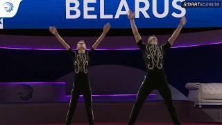 Adrian TRAFIMOVICH & Andrei VLASIUK  (BLR) - 2019 junior Europeans, all-around final