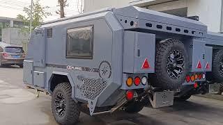 Brand new njstar rv China factory made off road pop up camper travel trailer caravan toy hauler #rv