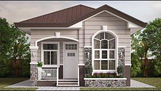 BUNGALOW HOUSE DESIGN - 2 BEDROOM - 70 SQM. / 753 SQFT.