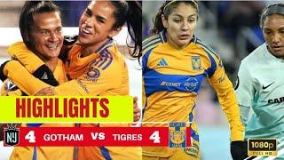 GOLES POR DOQUIER - TIGRES Y GOTHAM EMPATAN CONCACHAMPIONS FEMENIL recreacion