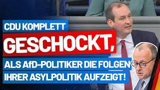 Norbert Kleinwächter entlarvt das Asyldesaster der CDU! AfD-Fraktion im Bundestag